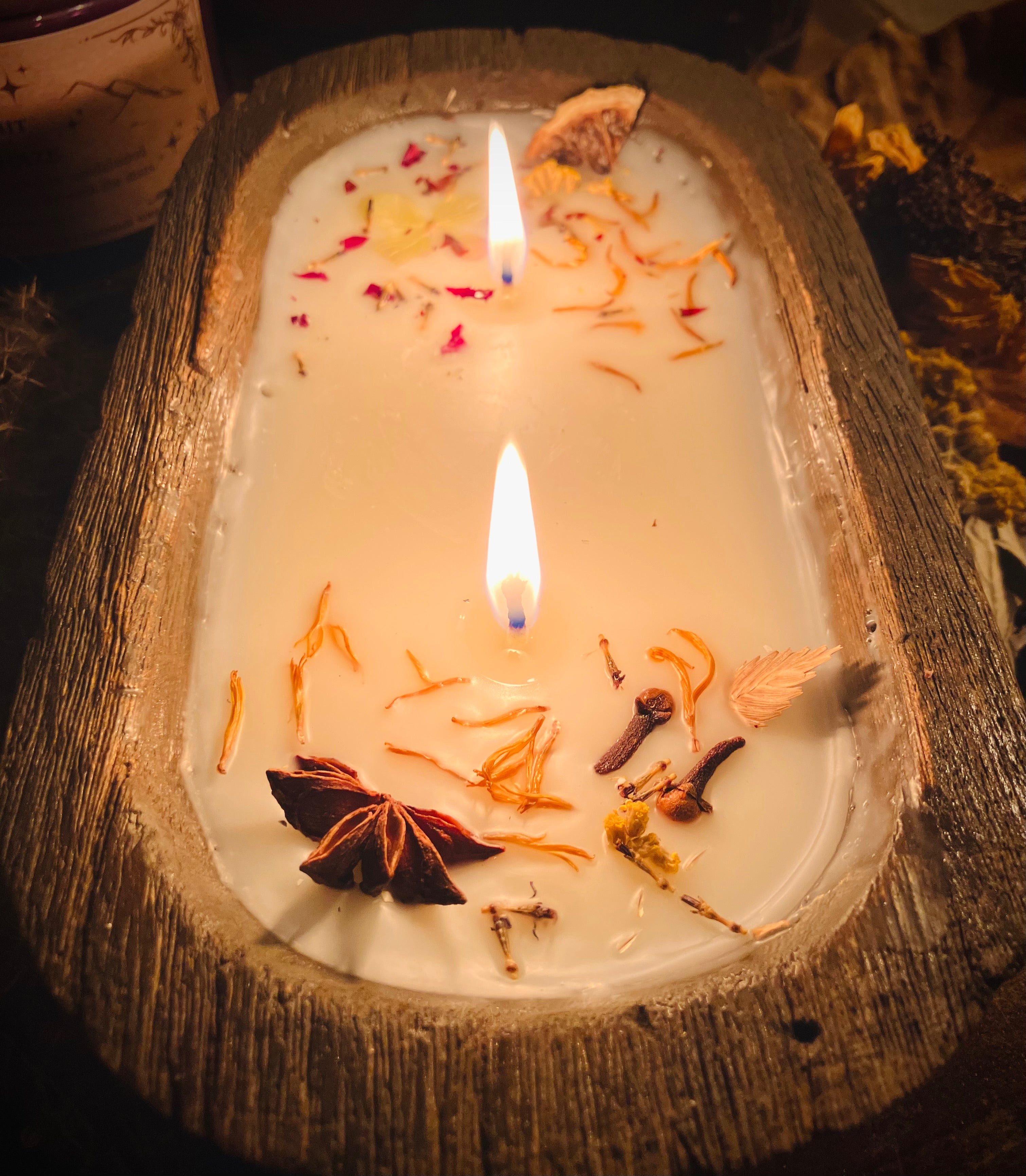 •Pre-orders for Delivery by Xmas• Custom Dough Bowl Candles