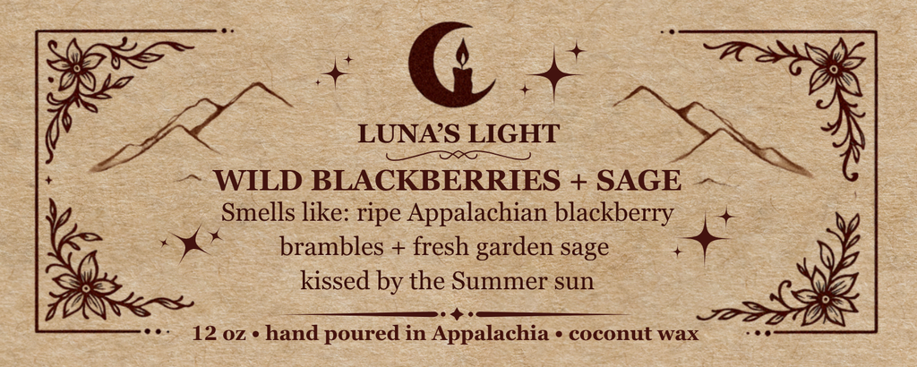 WILD BLACKBERRIES + SAGE