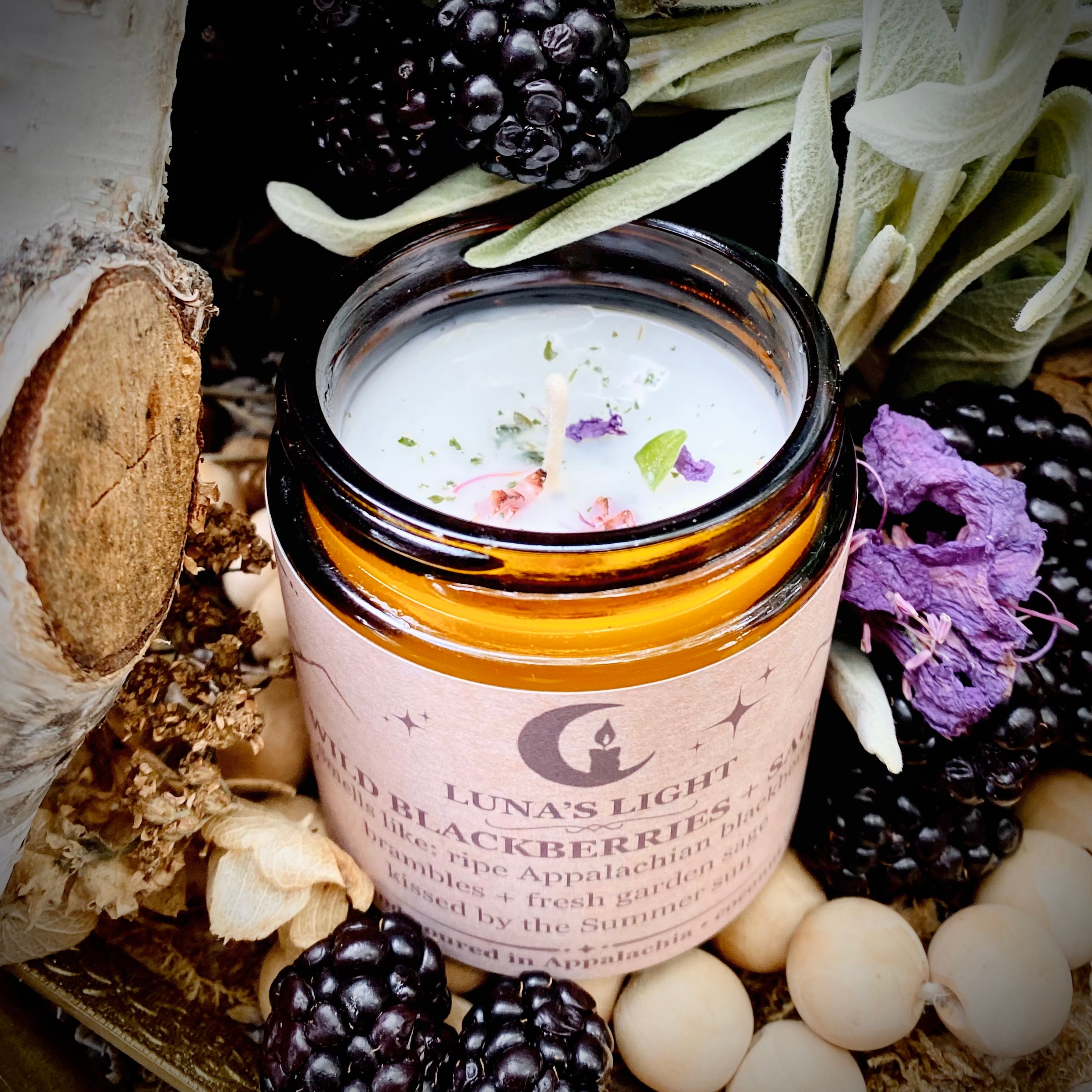 Wild Blackberries + Sage